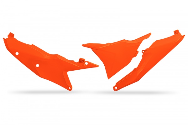 Side Panels neon orange compatible Ktm SX 250 - XC-W 125 - XW-F 500 - XC-F 450 - XC-F 350 - XC 300 - XC-W 300 - XC 250 - XC-...